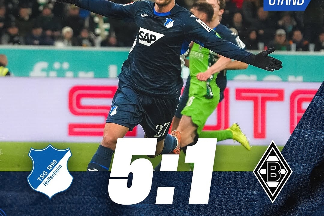 Kramaric Shines as Hoffenheim Overwhelms Gladbach 5-1