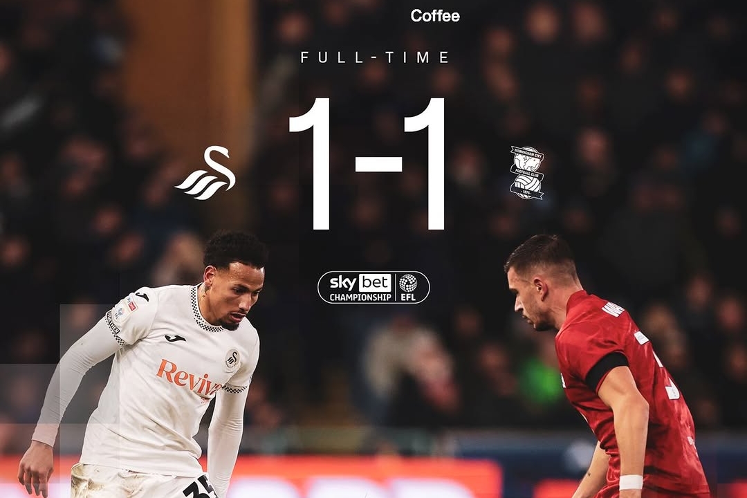 Swansea and Birmingham Share Points in Balanced 1-1 Draw