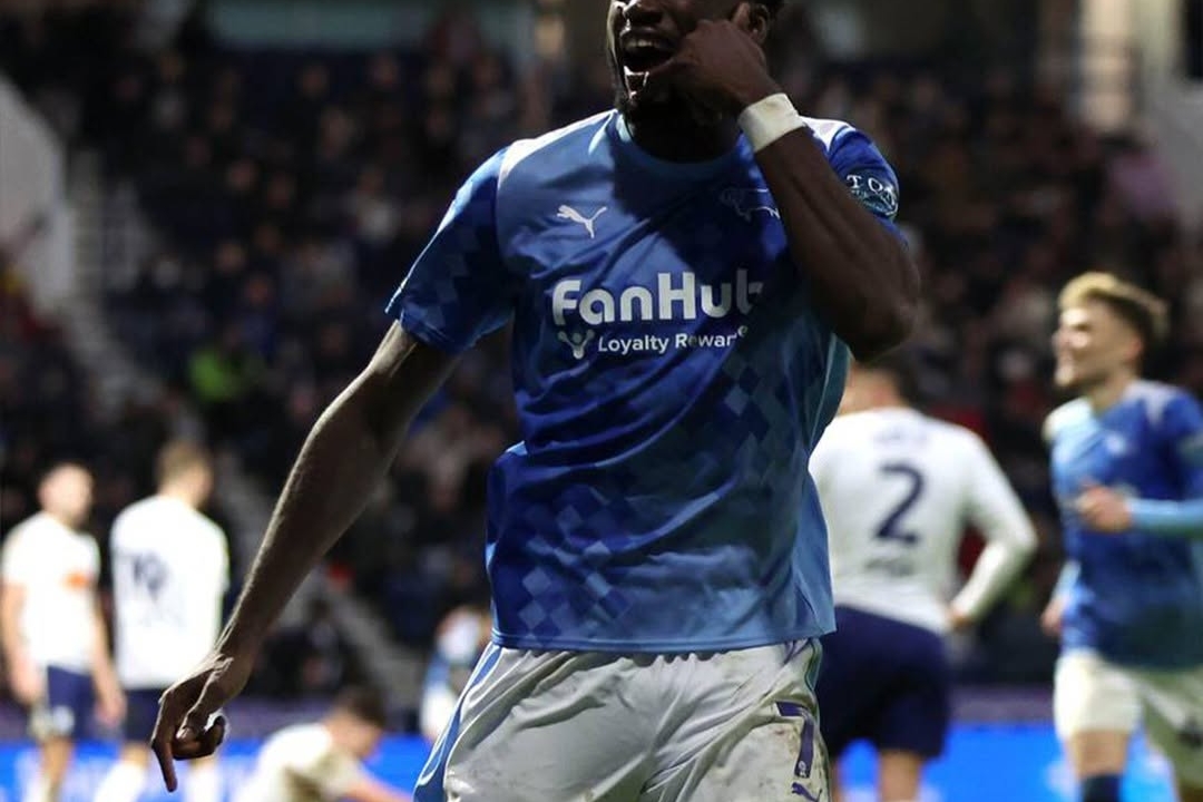 Agyemang's Late Strike Lifts Derby Over Preston 1-0