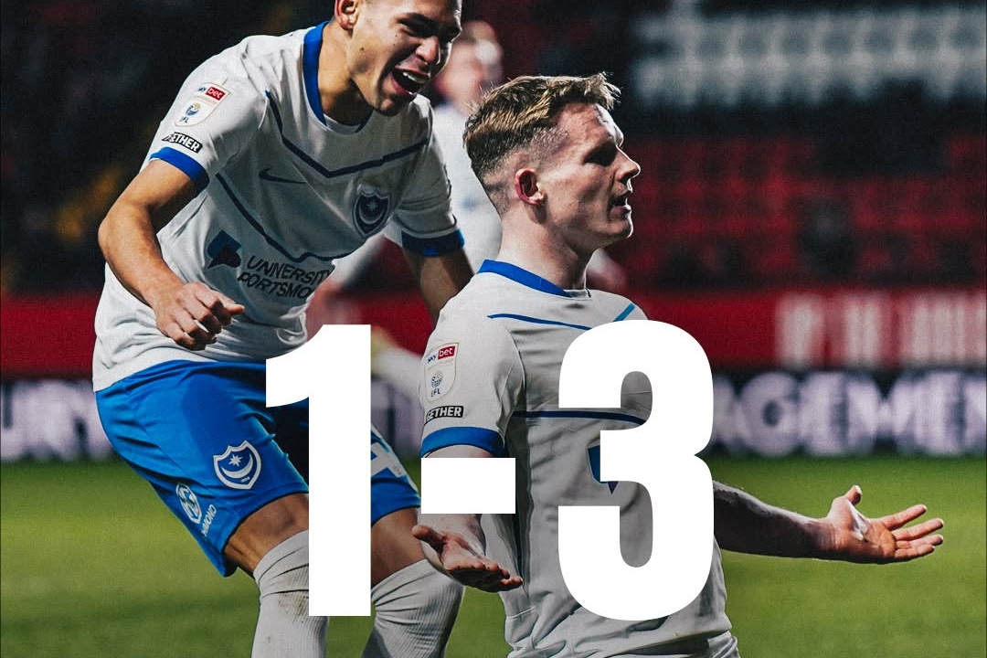 Devlin Shines as Portsmouth Overpower Charlton 3-1