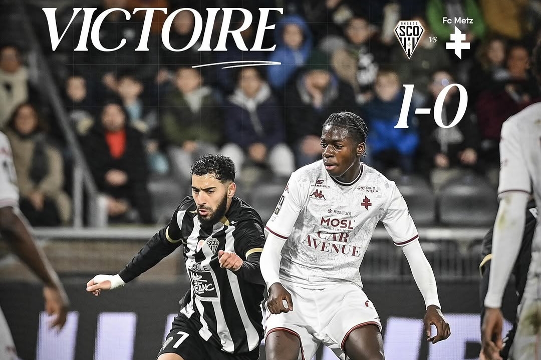 Mouton's Early Strike Seals Angers Victory Against Ten-Man Metz