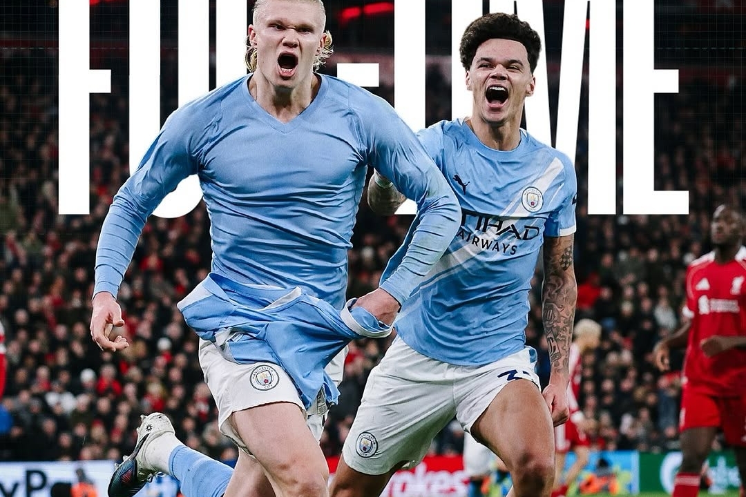 Haaland's Late Show Lifts Man City Over Liverpool 2-1 at Anfield