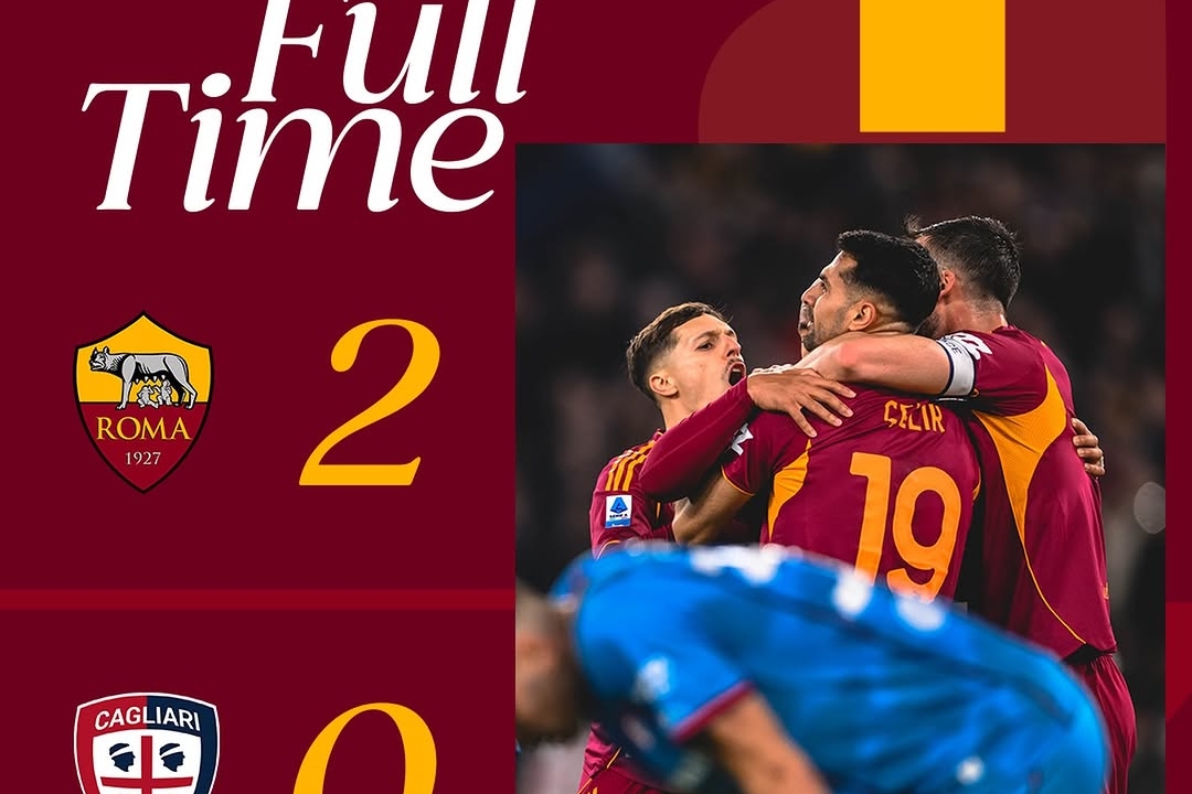 Malen's Double Leads Roma Past Cagliari in Serie A Showdown