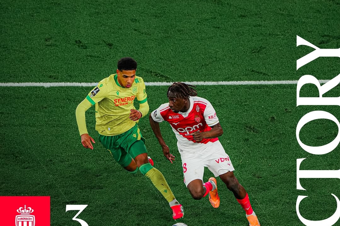 Adingra's Double Spurs Monaco to 3-1 Win Over Nantes