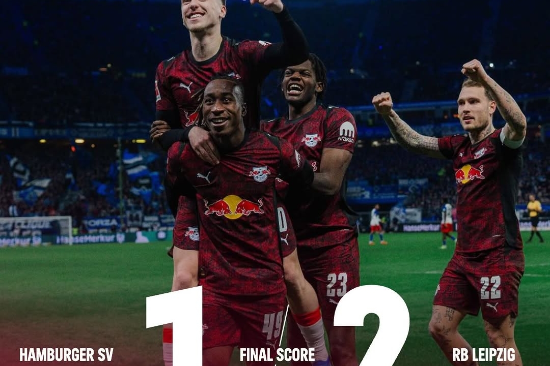 Diomande Inspires Leipzig to a 2-1 Victory Over Hamburg