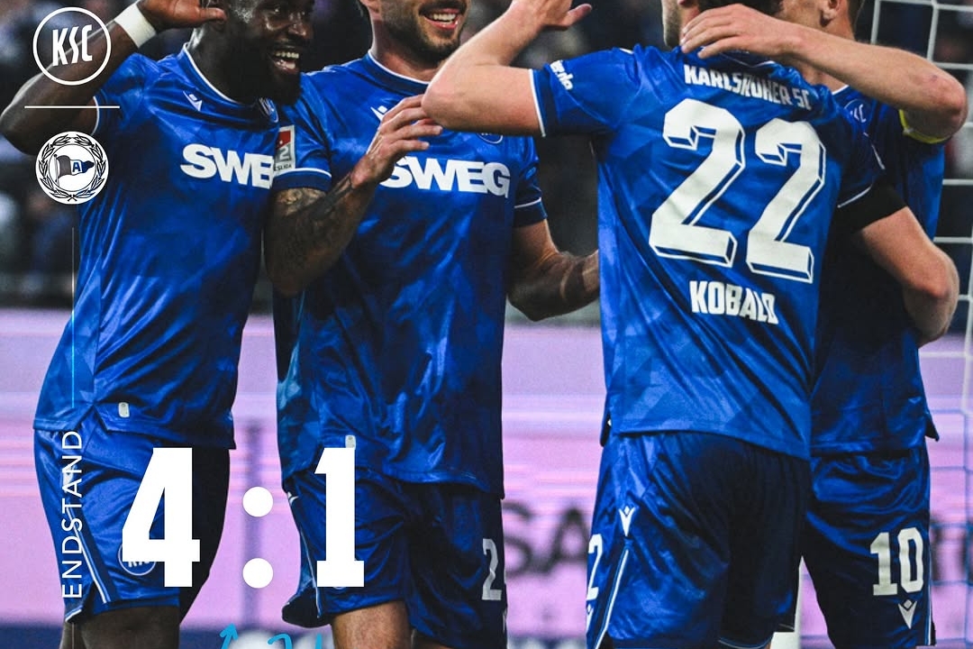 Karlsruhe Overwhelm Bielefeld with Second-Half Surge
