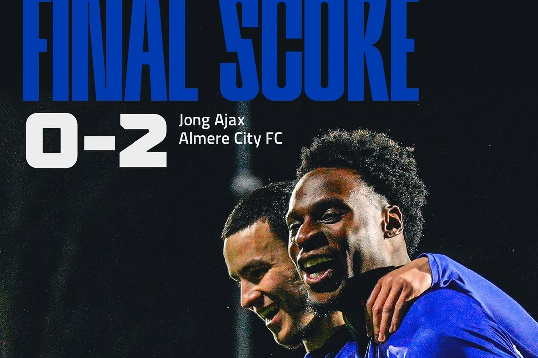 Almere City Outsmart Jong Ajax with de Haan's Influence in 2-0 Win