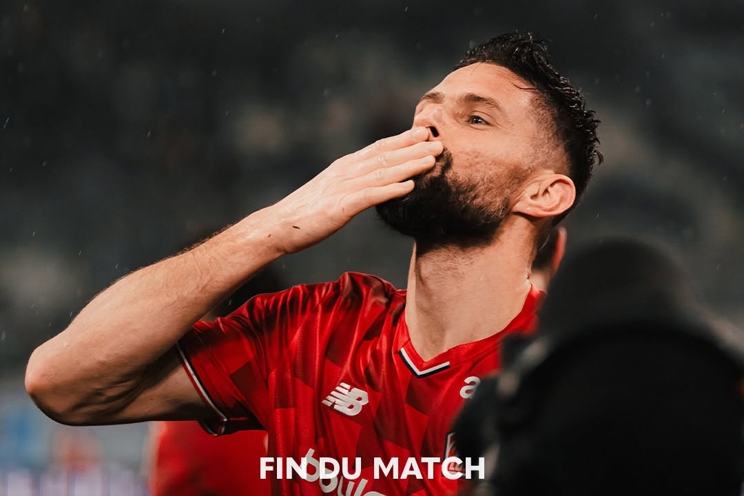 Olivier Giroud's Late Strike Seals Lille's Comeback Victory Over Marseille