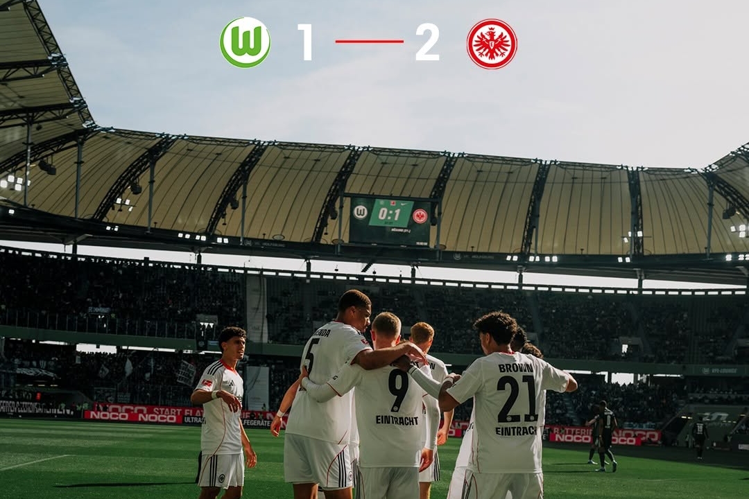 Kalimuendo Shines as Frankfurt Edges Wolfsburg 2-1