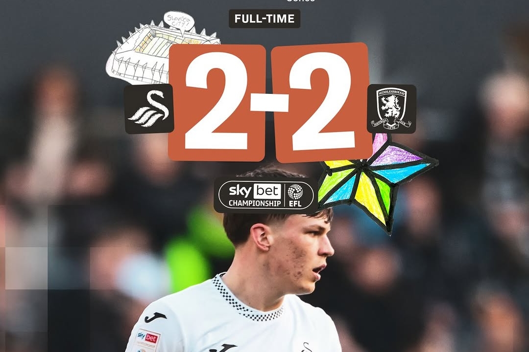 Vipotnik's Double Not Enough as Swansea and Middlesbrough Draw 2-2