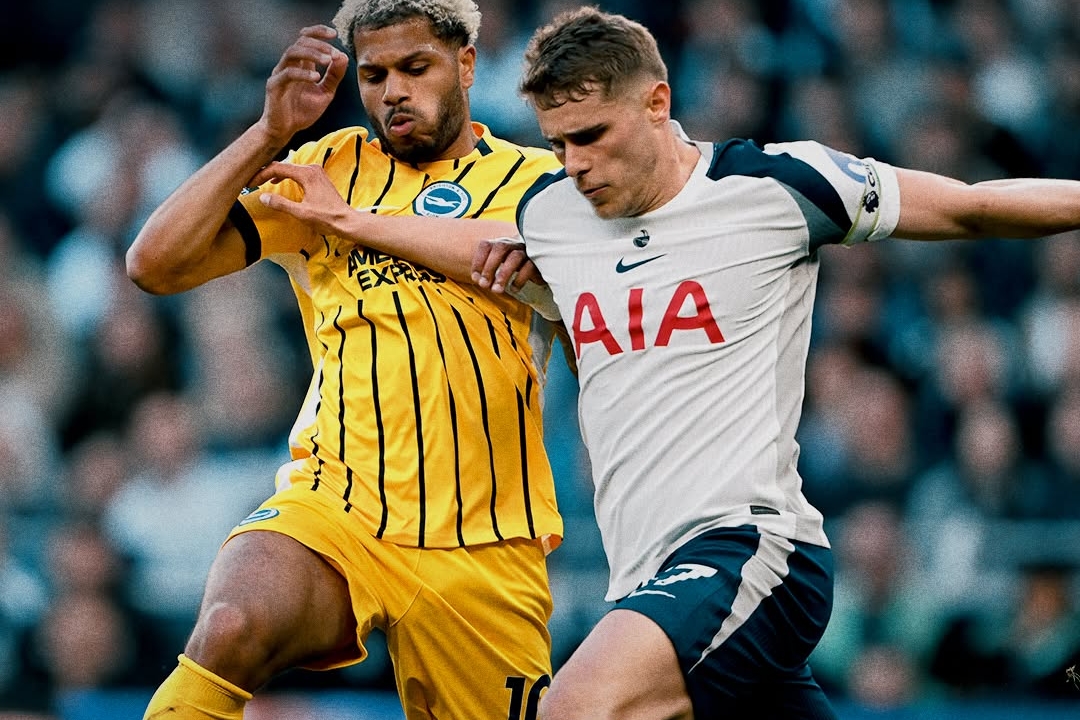 Late Rutter Goal Salvages Point for Brighton Against Tottenham