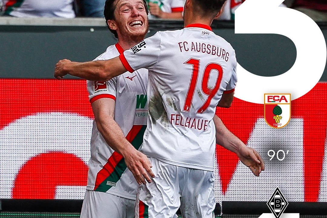 Augsburg Overpowers Gladbach 3-1 Despite Possession Deficit
