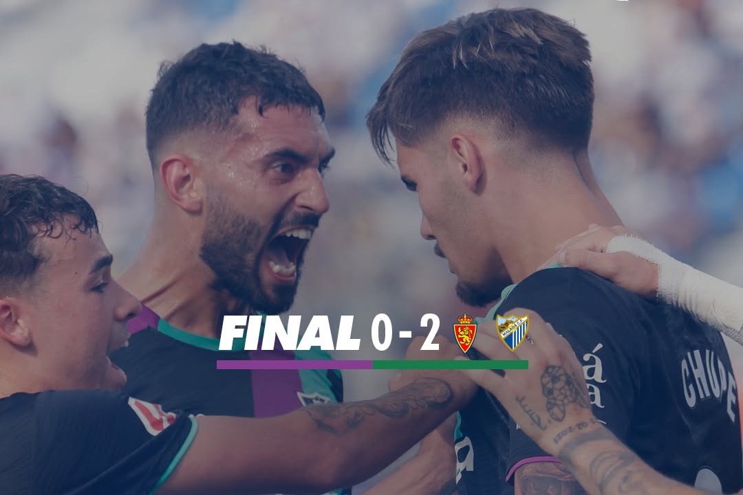 Chupe's Brace Guides Malaga to Victory Over Zaragoza