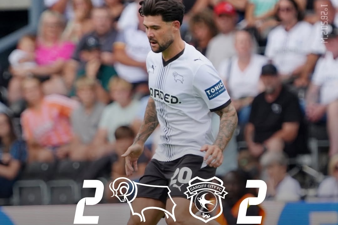 Late Goals Define Derby's 2-2 Draw with Cardiff