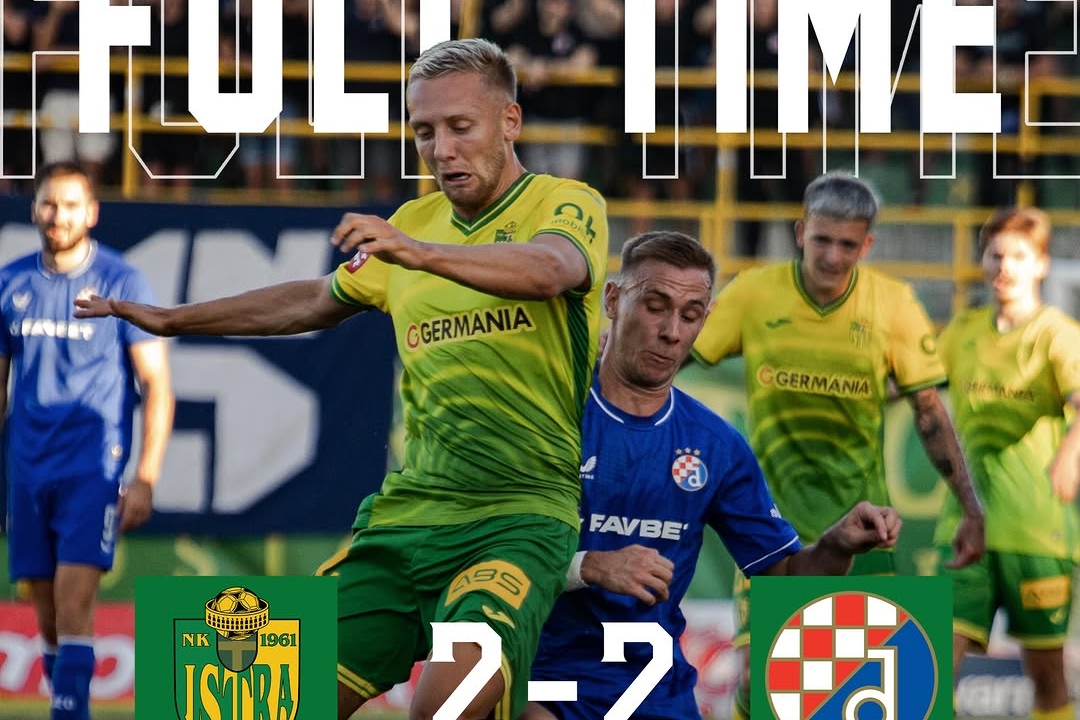 Late Drama as Dinamo Zagreb Salvage a Draw at Istra