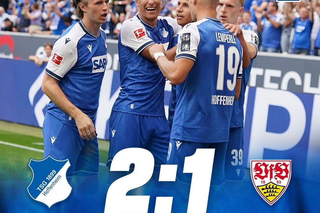 Hložek's Brace Lifts Hoffenheim Over Stuttgart 2-1 in Bundesliga Clash