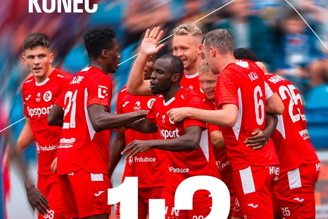 Drchal Shines as Pardubice Overcome Baník Ostrava 2-1