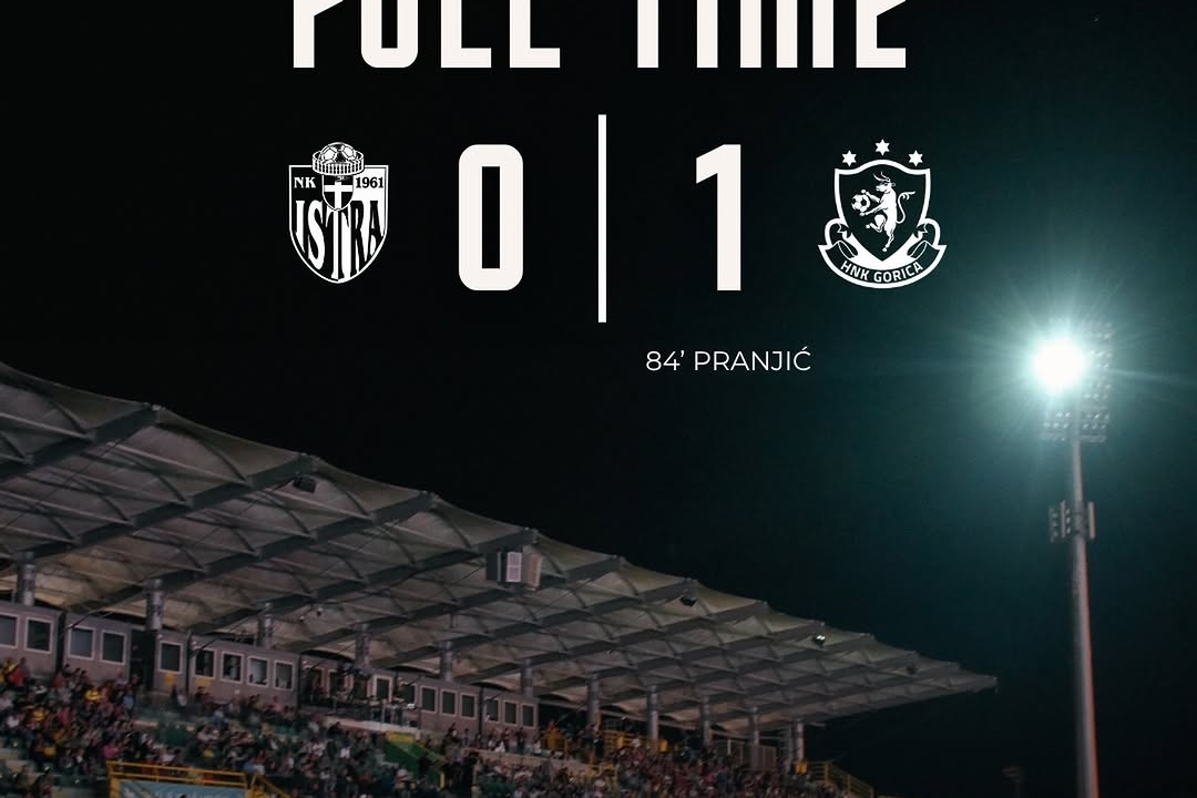 Gorica Snatches Late Win Against Istra with Pranjic's Decisive Strike