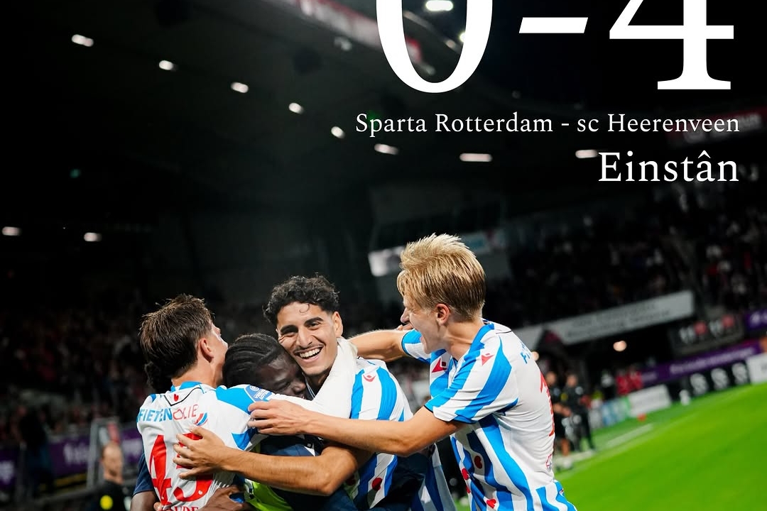 Rivera Shines as Heerenveen Crush Sparta Rotterdam 4-0