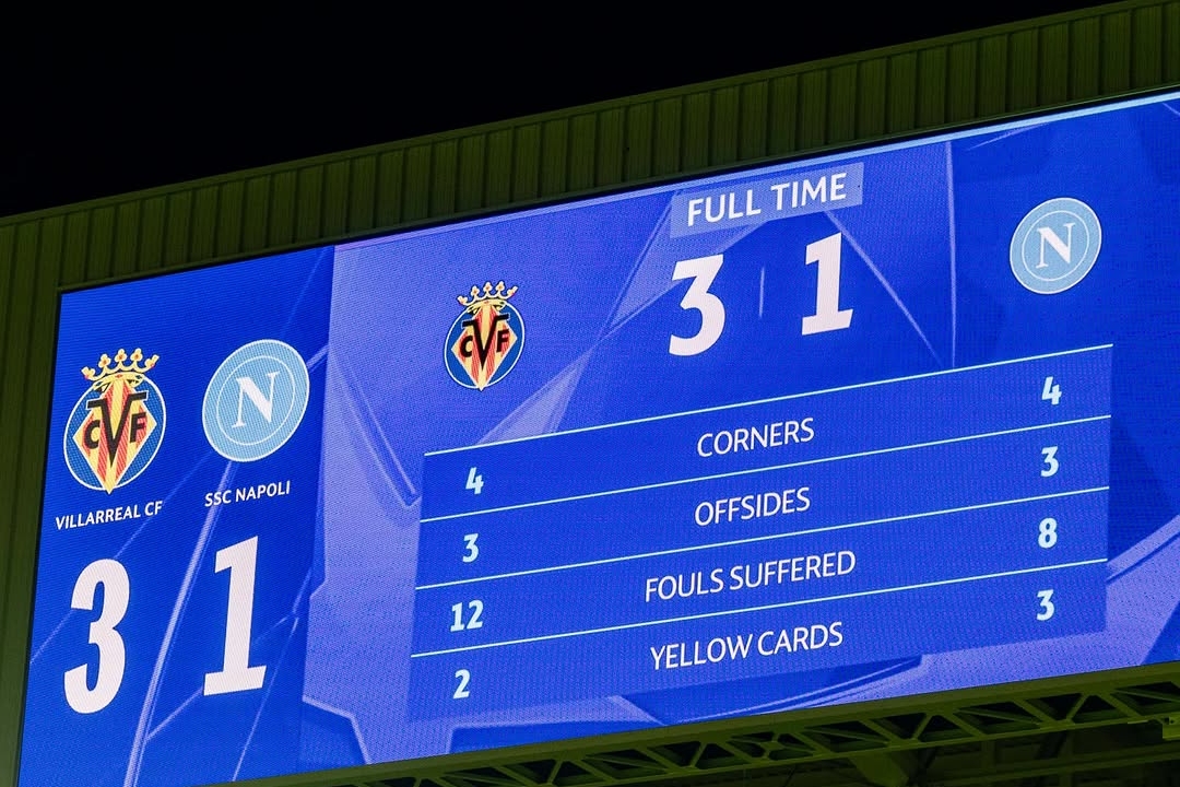 Villarreal Outshine Napoli with Mikautadze's Brilliance in 3-1 Victory