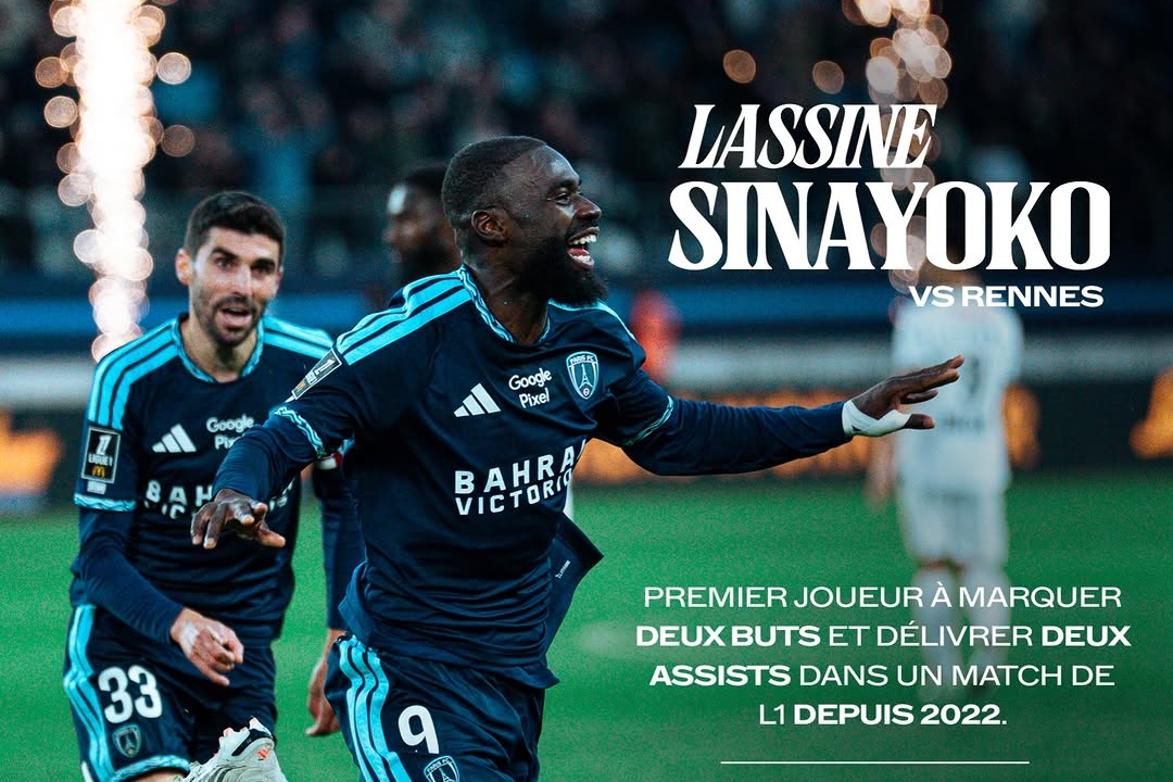 Paris FC Edge Rennes 4-3 in Ligue 1 Thriller as Sinayoko Shines